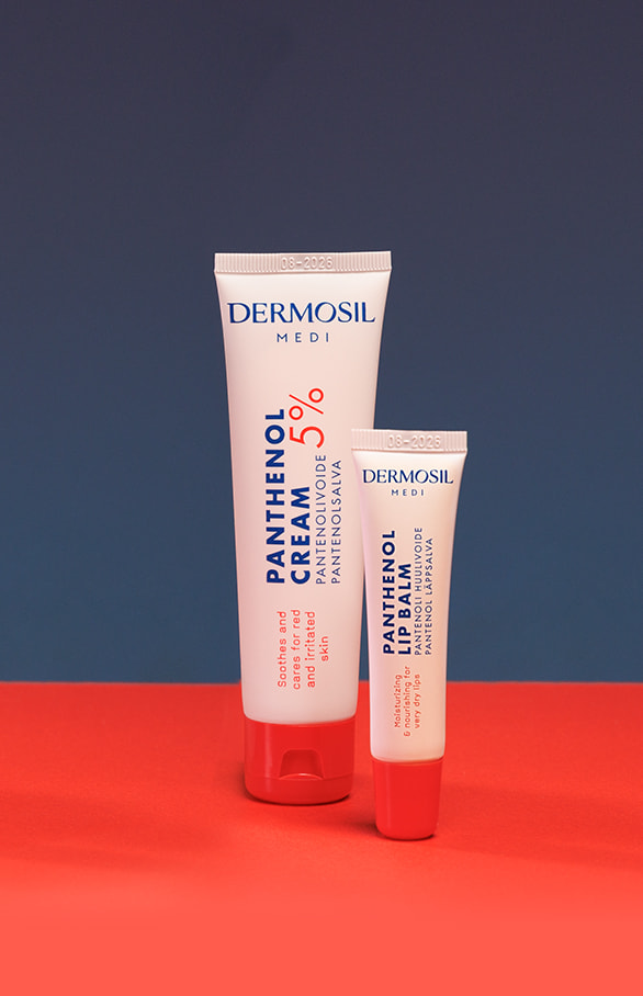 Pantenoli ärtyneen ihon hoitoon