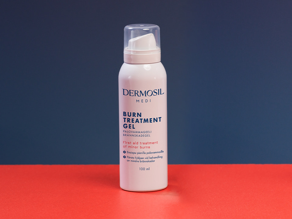 Palovammageeli rauhoittaa ihoa ja lievittää kipua