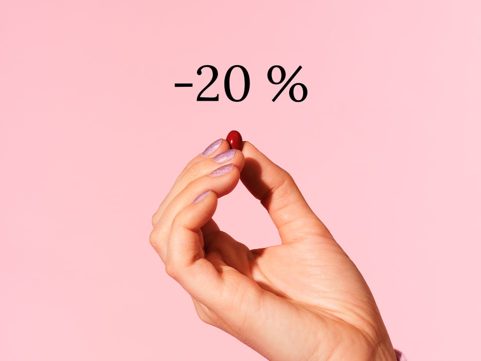 Ravintolisät -20 %